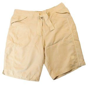 WILSON Shorts Women's Large 34" Waist 10.5" Inseam High Rise Light Wash Brown